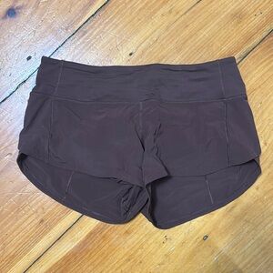 Lululemon size 4 brown athletic shorts.